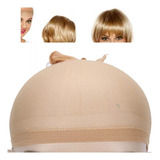 Pack 2 Gorros Malla Para Peluca Comodo Color Beige Claro