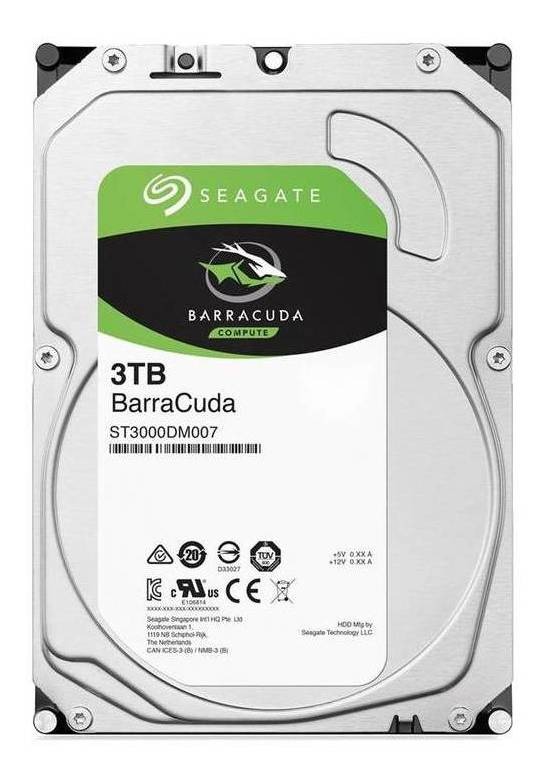 DISCO RIGIDO INTERNO 3.5  SEAGATE BARRACUDA 3TB ST