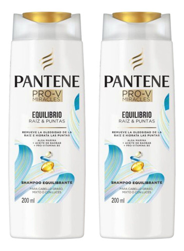 Pack Shampoo Pantene Pro-v Miracles Equilibrio 200 Ml