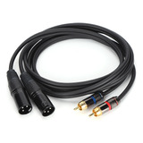 Cable De Micrófono Jorindo, Cable Dual Xlr Macho A Dual Rca