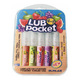 Lubricante Íntimo Lub Pocket Diferentes Sabores 5 Tubos De 4.5ml