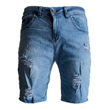 Bermuda De Jean Para Hombre Short Pantaloneta  