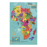 Mapa Mural De África Para Niños De Collins - 19,5 X 30 Pul