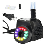 Bomba De Fuente Sumergible De 10 W, 160 Gph, Luz Led, S...