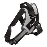 Peitoral Pet Reflexiva Cross Harness Cinza Tamanho G Mimo