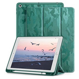 Funda Para iPad 10.2 9th/8th/7th Generacion Camuflado Verde