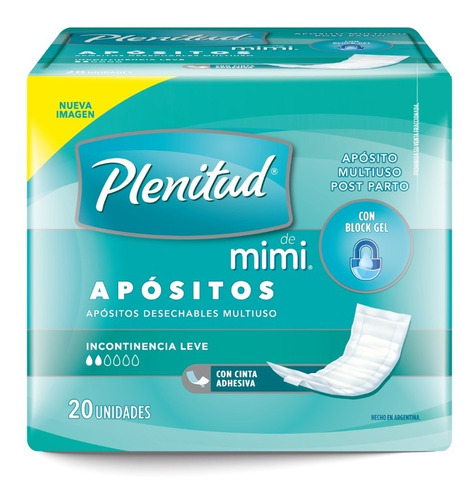  Apositos Plenitud Mimi Multiuso Talla Unica 6 Pqte X 20 Uni