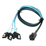 Cable Mini Sas Hd Sff-8643 A 4 Sata 6gbps - Para Servidores