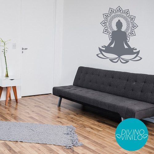 Vinilo De Pared Buda Mandala Yoga