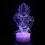 Lámpara De Mesa Con Luz Nocturna 3d Dragon Ball Series