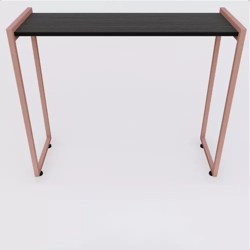 Mesa Buffet Balcão Aparador Bella Com Pés Rosé Gold 90x45x90