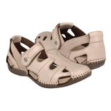 Huaraches Para Dama Lobo Solo 1938 Piel Beige