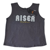 Musculosa Rusty Riser Muscle Niña Gris