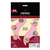 Papel Canson Metalizado A4 120g/m² Rosa Pérola - Canson