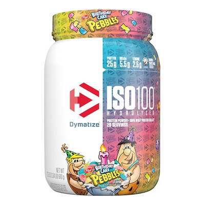 Proteina Iso 100 Dymatize Hidrolizada 610grs Birthday Cake Pebbles De Pastel De Cumpleaños | MercadoLibre