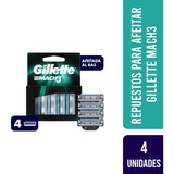 Repuestos Para Afeitar Gillette Mach3 Turbo 4 Un