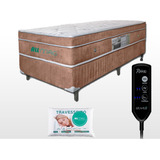 Cama Box Solteiro D33 Colchão Magnético C/ Massageador Firme