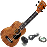 Ukulele Soprano Elétrico C/ Escudo + Captador Su21m Shelby