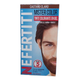  Nefertiti Kit For Men Tinte Colorante En Gel Cabello Y Barba Tono Castaño Claro