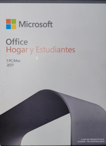 Microsoft Office Hogar Y Estudiantes 2021    1 Pc/mac