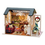 Kit Infantil Diy Dollhouse Mini House Day Con