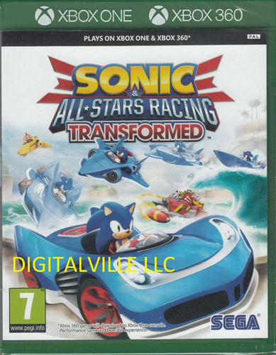 Sonic & All Star Racing Transformed Xbox 360 Y Xbox One