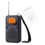 Radio Estéreo Portátil De Bolsillo Con Control De Relojfm/am