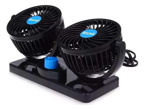 Ventilador Duo Coche Auto Interior 360° 