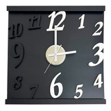 Relógio De Parede Grande 3d Imantado Cozinha Sala Escritório