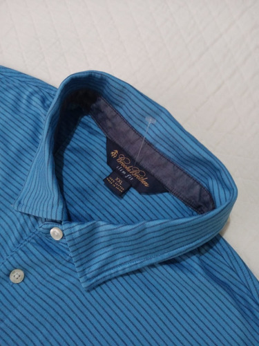 Playera Polo Brooks Brothers Slim Fit Azul Acero Talla 2xl