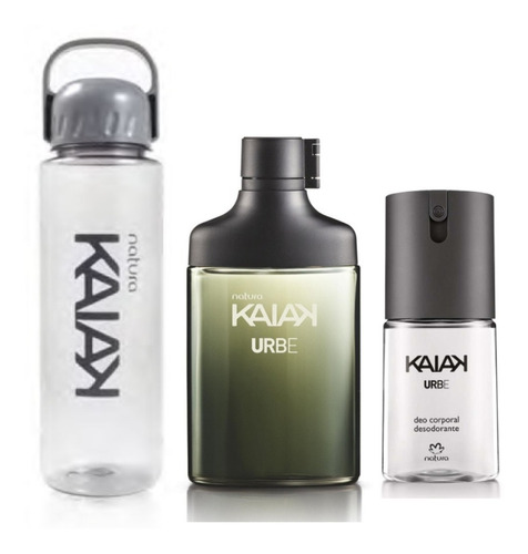 Perfume Kaiak Urbe Masculino 100 Ml + Deo + Botella Natura