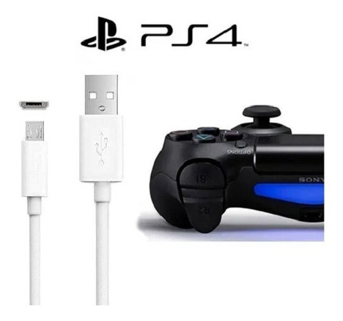 Cable De Carga Para Mando Control Ps4 2mts Compatible