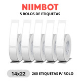 1 Rolo Etiqueta Niimbot D110 D101 D11 14x22mm (1300pçs)