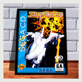 Quadro Decorativo Capa A3 Gamer Retro Silp Heed Sega Cd