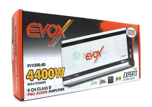 Amplificador D 4 Canales 4400w Rms Open Show Evox Evx550.4d