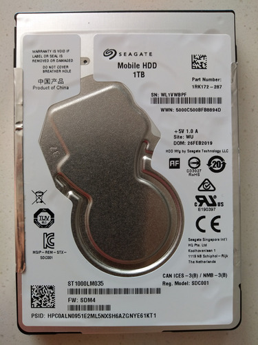 Disco Duro Interno Para Portátil 1tb Seagate Hdd + Regalo!!