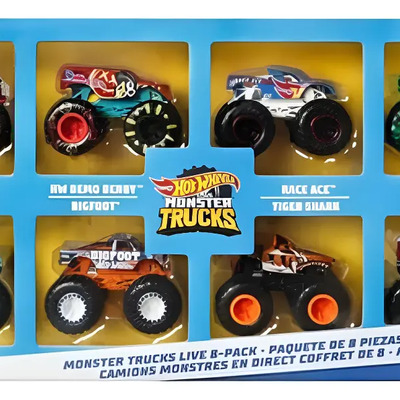 Pack Hotwheels Monster Truck 8 Piesas Azul Acero | Envío gratis
