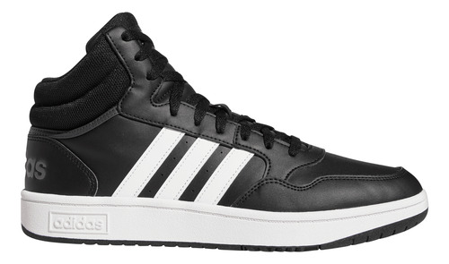 Tenis adidas Casual Hoops 3.0 Mid Classic Hombre Negro