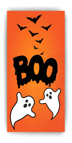 Funda Tela Sublimada 1x2mts Mampara Rectangular Halloween