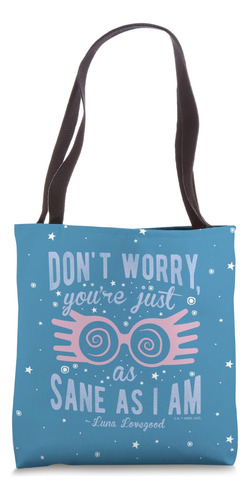 Harry Potter Luna Lovegood No Te Preocupes Gafas Bolsa De Te