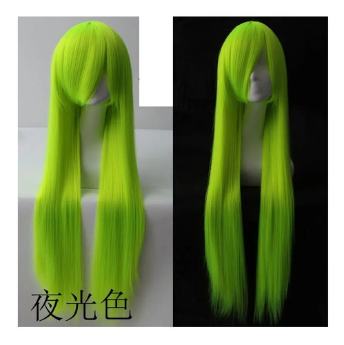 Peluca Cosplay Lisa Larga 100cm Varios Colores