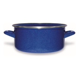 Cacerola Ekco Azul De 26 Cm De Acero Con Esmalte Vitrificado
