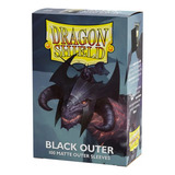 Dragon Shield Black Outer Cubremica Para Cartas De Magic