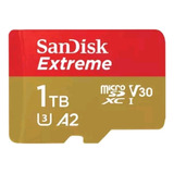 Micro Sd Sandisk Extreme 1tb U3 A2 V30 Sdxc