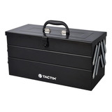 Tactix Caja Herramientas Articulada Negra 5 Compartimentos 46 Cm Color Negro