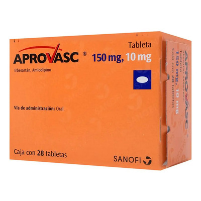 Aprovasc Tabletas 150 Mg\u002F10 Mg, 28 Tabletas | Envío gratis