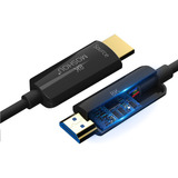 Cable Hdmi 2.1 De Fibra Óptica 8k De 2 Metros