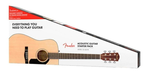 Guitarra Acústica Fender Acoustic Pack Cd-60s Pack V2 Brillante