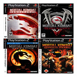 Kit 04 Jogos Mortal Kombat Coleção Playstation 2 Ps2.