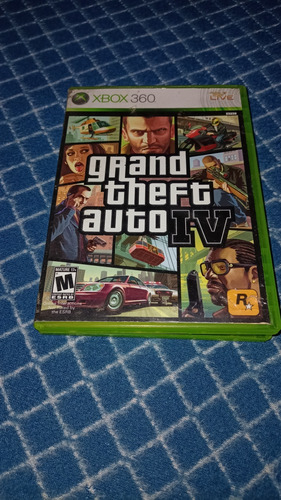 Xbox 360 Live Videojuego Grand Theft Auto Iv Origi Físico 